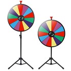 24  Prize Wheel Dry Erase Board W adjustable Tripod Stand Carnival Spinnig Game 