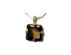19thc Antique 8ct Scotland Cairngorm Quartz pendant  Ancient Babylon Rome Swiss