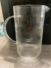 Better Homes   Gardens Ribbed Clear Glass Cocktail Pitcher 52 Oz Dishwasher Safe