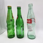 Lot Of 3 Glass Soda Bottles 7up   Squirt Are Mexico Coca-cola Bottle Is Vintage