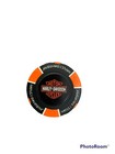 Harley Davidson Poker Chip Brooklyn New York Black   Orange