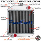 Us Aluminum 2 Row Radiator Fit Yanmar Tractor Ym240 Ym1700 Ym2000  124460-44501