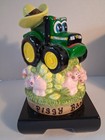 Vintage 1990s John Deere Tractor Coin Bank  Official licensed  With Stopper 