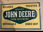 Retro Style John Deere Farm Equipment Quality 12    Sign