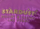 Vintage Rare Stardust Hotel And Casino Las Vegas Satin Jacket Large Purple Lined