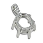 Elongated Cushion Pre-notched Pendant Mounting