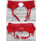 Sexy Plus Size Lace Garter Suspenders Transparent Underwear Belt For Stockings