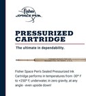 Fisher Space Pen Bold Point Pressurized Cartridge 1 Count  pack Of 1   Black 