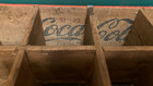 Vintage 1971 Coca-cola Red   White Wooden 12 Bottle Soda Crate Carrier Case Lqqk