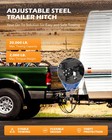 Tow stow Adjustable Trailer Hitch 2 5  Receiver 5  Drop 20000gtw Anti-theft Lock