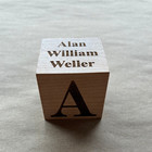 Personalized Wood Baby Birth Block   Engraved  New Baby Gifts  Unique