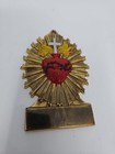 Antique Sacred Heart Casket Plaque Oddities