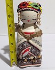 Chinese Ethnic 7  Wood Doll Hand Painted Figurine Traditional Detailed Costume 