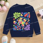 Vintage Autism Puzzle Flower Children s Clothing 2025 New Long Sleeve Crewneck Y