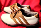Addidas Traxion Men s Golf Shoes Brown   White Leather Size Us 11