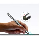 Stylus Touch Screen Pen Fiber Tip Aluminum Lightweight Silver Color For Phones