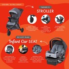 Baby Trend Tango 3 Wheel Stroller Travel System W  Ez-lift Plus Infant Car Seat