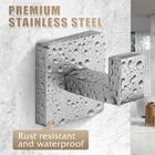 Stainless Steel Towel Hooks 2 Pcs Heavy Duty Wall Mount Robe Hanger Nickel