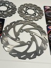 Front And Rear Brake Disc Rotor Set With Pads Yamaha Banshee Blaster 