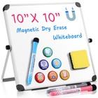 10 Dry Wipe Magnetic Office Whiteboard Notice Memo White Board Pen   Eraser Us