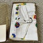 Vintage Diaper Stacker White Beach Balls Toys Hanging Trains Numbers Primary