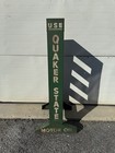 Vintage Quaker State Motor Oil Can Rack Gas Garage Service Station Sign Parts