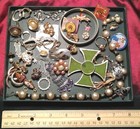 Lot Of Antique To Vintage    craft    Pieces And Parts Jewelry  Repair  Harvest 