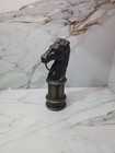 Rare Brass Horse Head Hitching Post 17 5 Inches Vintage Heavy 10lb 9oz