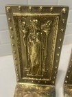 1984 Virginia Metal Crafters  doors Of The Library Of Congress  Brass Bookends