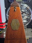 Antique Wooden Maelzel Metronome Seth Thomas Beautiful Oak Finish Usa Working