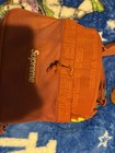 Supreme Orange Nylon Mesh Messenger Shoulder Bag Drawstring Adjustable Strap