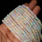 Flashy Ethiopian Welo Opal Rondelle Beads  Aaa  Grade