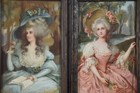 Antique Victorian Gilded Age Elegant Framed Lithograph Set Rose Art Store