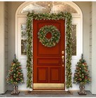 New National Tree Company Prelit Artificial 24   christmas Wreath Crestwood Spruce