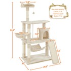 61  Cat Tree Tower Condo Bed Furniture Scratching Post Pet Kitty Play House New