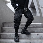 Niepce Streetwear Unisex Matte Black Tactical Techwear Urban Jogger Pants
