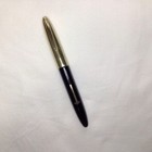 Sheaffer Crest Deluxe Fountain Pen C1946 Gold Filled Cap Black Barrel Restored