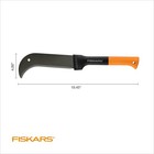 Fiskars 10  Brush Axe With Safety Sheath - Fixed Handle - Black orange