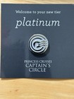 2 Princess Cruises Captain s Circle Loyalty Pin - Platinum Level - New
