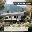 14x35x13ft 14x25x13ft Metal Rv Carport Heavy Duty Outdoor Shelter Garage For Rvs