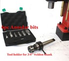 Electric Magnetic Core Drill Press 3372lbs Magnet Force W 6pc Annular Cutter Bit