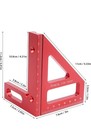 3d Multi-angle Measuring Ruler  Precision 45 90 Degree Woodworking Square  Alumi