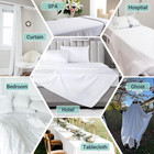 White Bulk Flat Sheets Only Queen Size 1-6 Pack  Easy Sort Top Bed Sheet Color