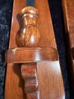 Pair Of Vintage Medieval Style Extra Large Wooden Wall Sconces Candle Holder 27 