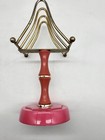 Vtg 1970s Mid Century Modern Plastic Hand Towel Napkin Mail Toast Stand  T74