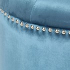 Modern Glam Velvet Tufted Circular Ottoman