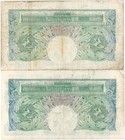 Bank Of England Great Britain 1 Pound      2 Pcs