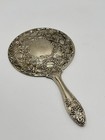 Vintage Silverplate Hand Mirror Vanity Antique Style 