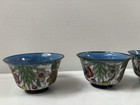 Set Of 5 Old Chinese Cloisonne Sake Cups