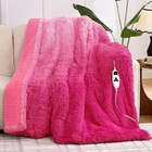 Faux Fur Heated Blanket Cozy Plush Electric Blanket 10 Heat Levels Gift Women Us